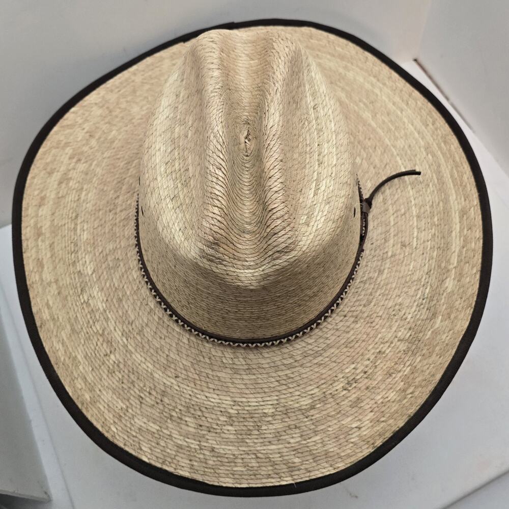 Resistol Jason Aldean Western Cowboy Hat Size US XL Straw with Band - Picture 3 of 11